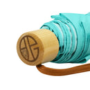 和柄ﾃｷｽﾀｲﾙ 三つ折り畳み傘 蝶車-花緑青(わがらてきすたいる みつおりたたみかさ ちょうしゃ-はなろくしょう-)