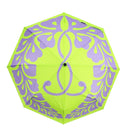 和柄ﾃｷｽﾀｲﾙ 三つ折り畳み傘 九条下がり藤-若草(わがらてきすたいる みつおりたたみかさ くじょうさがりふじ-わかくさ-)
