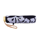 和柄ﾃｷｽﾀｲﾙ 三つ折り畳み傘 九条下がり藤-黒紫(わがらてきすたいる みつおりたたみかさ くじょうさがりふじ-くろむらさき-)