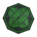 和柄ﾃｷｽﾀｲﾙ 三つ折り畳み傘 丸に違い鷹の羽-墨(わがらてきすたいるみつおりたたみかさ まるにちがいたかのはね-すみ-)