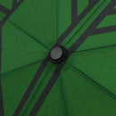 和柄ﾃｷｽﾀｲﾙ 三つ折り畳み傘 丸に違い鷹の羽-墨(わがらてきすたいるみつおりたたみかさ まるにちがいたかのはね-すみ-)