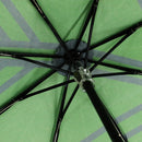 和柄ﾃｷｽﾀｲﾙ 三つ折り畳み傘 丸に違い鷹の羽-墨(わがらてきすたいるみつおりたたみかさ まるにちがいたかのはね-すみ-)