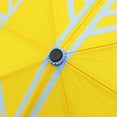 和柄ﾃｷｽﾀｲﾙ 三つ折り畳み傘 丸に違い鷹の羽-浅縹(わがらてきすたいるみつおりたたみかさ  まるにちがいたかのはね-あさはなだ-)