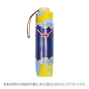 和柄ﾃｷｽﾀｲﾙ 三つ折り畳み傘 丸に違い鷹の羽-浅縹(わがらてきすたいるみつおりたたみかさ  まるにちがいたかのはね-あさはなだ-)