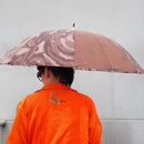 和柄テキスタイル16本長傘-巣窟遵守 大雀蜂(そうくつじゅんしゅ おおすずめばち)