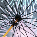 和柄テキスタイル16本長傘-打ち上げ花火(わがらてきすたいる 16ぽんほねなががさ‐うちあげはなび)