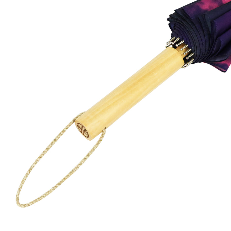 和柄ﾃｷｽﾀｲﾙ 16本長傘-雷雲-(わがらてきすたいるじゅうろっぽんながかさ -らいうん-)