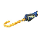 和柄テキスタイル 天然竹16本骨長傘‐SUMI／鯨退治(わがらてきすたいる てんねんだけ16ぽんほねなががさ-すみ／くじらたいじ)