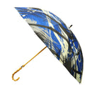 和柄テキスタイル 天然竹16本骨長傘‐SUMI／鯨退治(わがらてきすたいる てんねんだけ16ぽんほねなががさ-すみ／くじらたいじ)