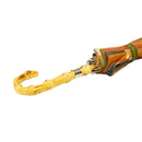 和柄テキスタイル 天然竹16本骨長傘‐SUMI／見返り美人(わがらてきすたいる てんねんだけ16ぽんほねなががさ-すみ／みかえりびじん)