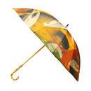 和柄テキスタイル 天然竹16本骨長傘‐SUMI／見返り美人(わがらてきすたいる てんねんだけ16ぽんほねなががさ-すみ／みかえりびじん)