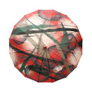 和柄テキスタイル 天然竹16本骨長傘‐SUMI／梅屋敷(わがらてきすたいる てんねんだけ16ぽんほねなががさ-すみ／うめやしき)