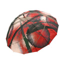 和柄テキスタイル 天然竹16本骨長傘‐SUMI／梅屋敷(わがらてきすたいる てんねんだけ16ぽんほねなががさ-すみ／うめやしき)