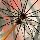 和柄テキスタイル 天然竹16本骨長傘‐SUMI／梅屋敷(わがらてきすたいる てんねんだけ16ぽんほねなががさ-すみ／うめやしき)