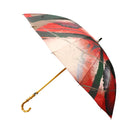 和柄テキスタイル 天然竹16本骨長傘‐SUMI／梅屋敷(わがらてきすたいる てんねんだけ16ぽんほねなががさ-すみ／うめやしき)