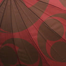 天然竹16本長傘 九曜巴-葡萄色(てんねんたけじゅうろっぽんながかさ くようともえ-えびいろ-)