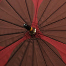 天然竹16本長傘 九曜巴-葡萄色(てんねんたけじゅうろっぽんながかさ くようともえ-えびいろ-)