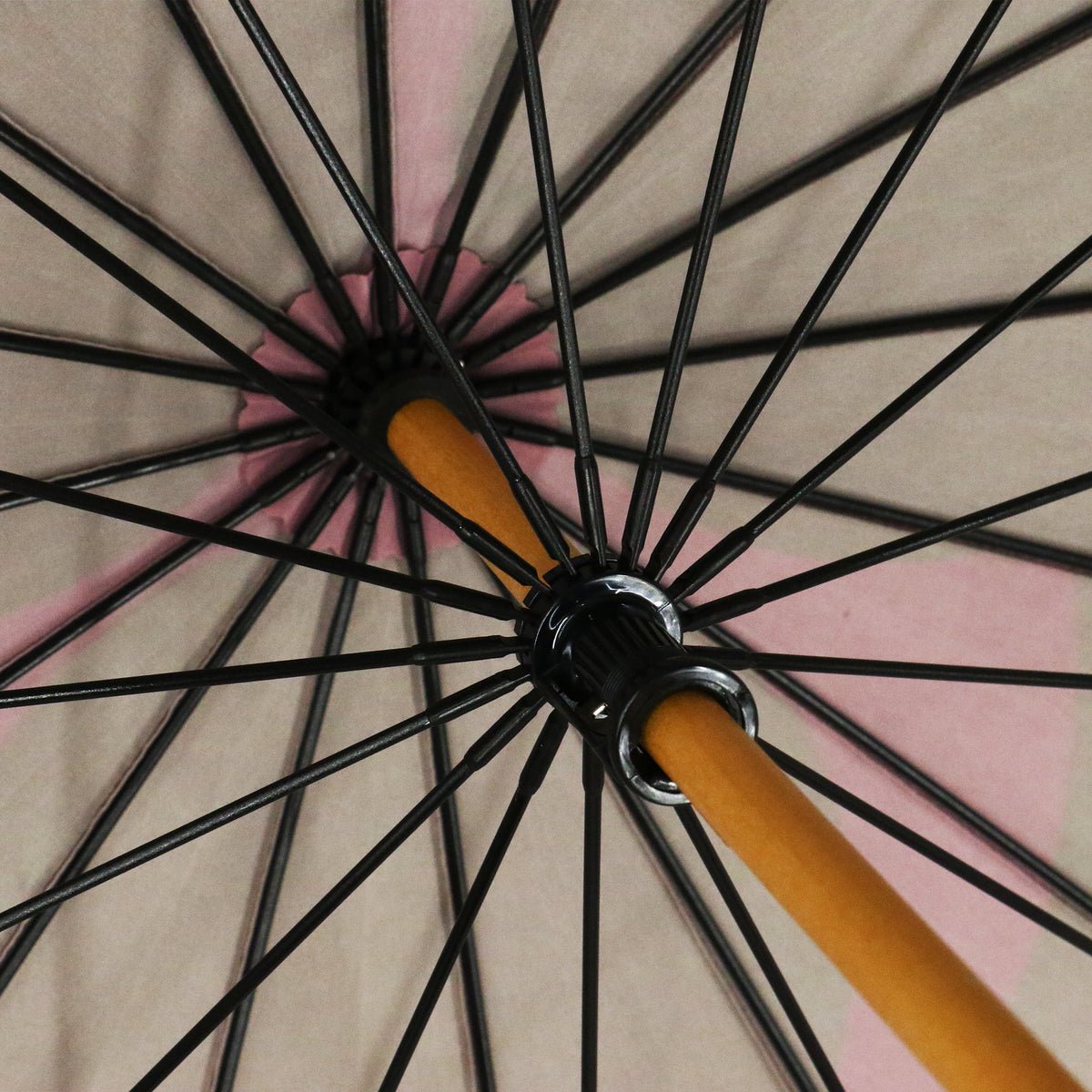 天然竹16本長傘 九曜巴-葡萄色｜おしゃれな和柄傘ブランド［和傘や北斎