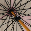 天然竹16本長傘 九曜巴-葡萄色(てんねんたけじゅうろっぽんながかさ くようともえ-えびいろ-)