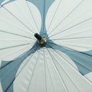 天然竹16本長傘 九曜巴-浅縹(てんねんたけじゅうろっぽんながかさ くようともえ-あさはなだ-)