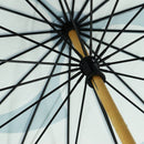 天然竹16本長傘 九曜巴-浅縹(てんねんたけじゅうろっぽんながかさ くようともえ-あさはなだ-)