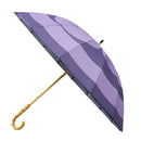 天然竹16本長傘 丸に木瓜-菫色(てんねんたけじゅうろっぽんながかさ まるにもっこう-すみれいろ-)