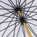 天然竹16本長傘 丸に木瓜-菫色(てんねんたけじゅうろっぽんながかさ まるにもっこう-すみれいろ-)