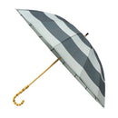 天然竹16本長傘 丸に木瓜-灰青(てんねんたけじゅうろっぽんながかさ まるにもっこう-はいせい-)