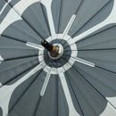 天然竹16本長傘 丸に木瓜-灰青(てんねんたけじゅうろっぽんながかさ まるにもっこう-はいせい-)