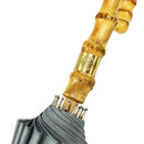 天然竹16本長傘 丸に木瓜-灰青(てんねんたけじゅうろっぽんながかさ まるにもっこう-はいせい-)