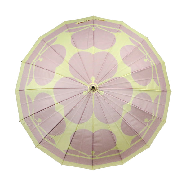 天然竹16本長傘 七つ酢漿草-女郎花｜おしゃれな和柄傘ブランド［和傘や