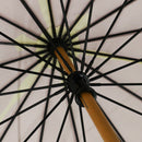 天然竹16本長傘 七つ酢漿草-女郎花(てんねんたけじゅうろっぽんながかさ ななつかたばみ-おみなえし-)