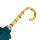 天然竹16本長傘 七つ酢漿草-深藍色(てんねんたけじゅうろっぽんながかさ ななつかたばみ-しんあおいろ-)