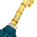 天然竹16本長傘 七つ酢漿草-深藍色(てんねんたけじゅうろっぽんながかさ ななつかたばみ-しんあおいろ-)