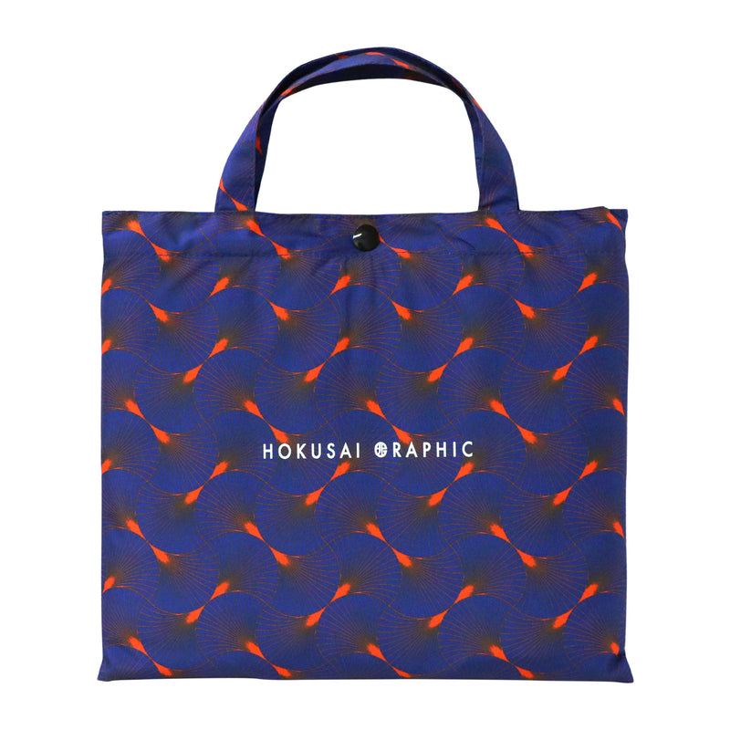 和柄テキスタイル 雨合羽-扇(わがらてきすとたいる あまがっぱ-おうぎ-)