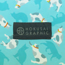 和柄テキスタイル 雨合羽-サバトラ白猫(わがらてきすとたいる あまがっぱ-さばとら-)