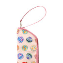 【新型】和柄テキスタイル 折り畳み傘袋-手毬／桃(わがらてきすたいる 折りたたみ傘ケース-てまり／もも)