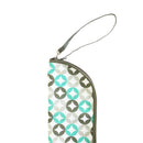 【新型】和柄テキスタイル 折り畳み傘袋-七宝／鶯色(わがらてきすたいる 折りたたみ傘ケース-しっぽう／うぐいすいろ)