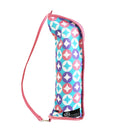 【新型】和柄テキスタイル 折り畳み傘袋-七宝／薄紅梅(わがらてきすたいる 折りたたみ傘ケース-しっぽう／うすこうばい)