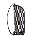 【新型】和柄テキスタイル 折り畳み傘袋-矢絣／黒檀(わがらてきすたいる 折りたたみ傘ケース-やがすり／こくたん)