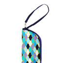 【新型】和柄テキスタイル 折り畳み傘袋-網目／濃紺(わがらてきすたいる 折りたたみ傘ケース-あみめ／のうこん)