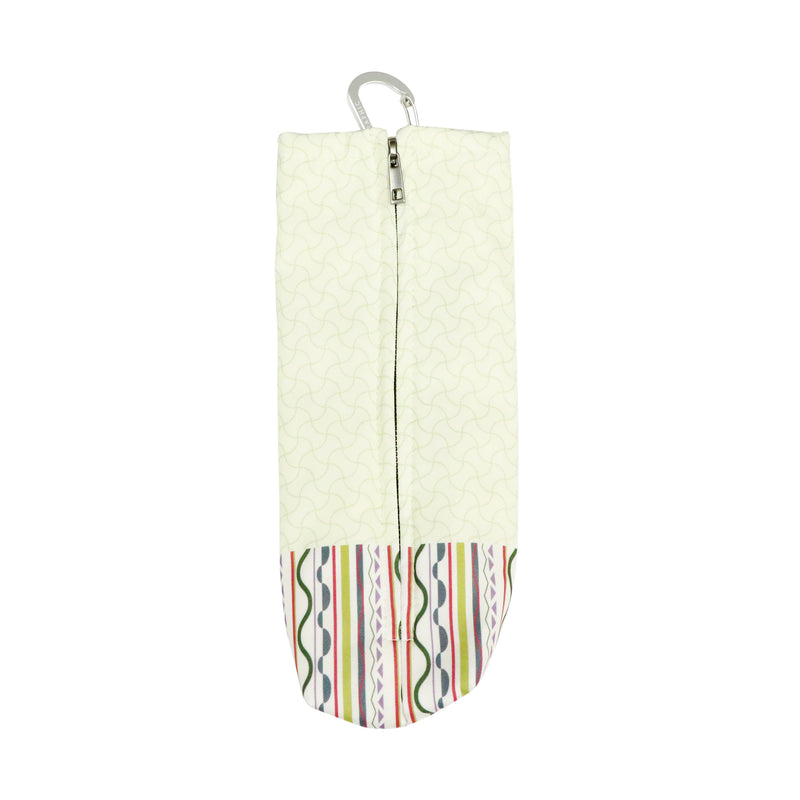 和柄テキスタイル金輪折りたたみ傘袋-分銅繋ぎ(わがらてきすたいるかなわおりたたみかさけーす-ふんどうつなぎ)