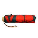 和柄テキスタイル 三つ折り畳み傘‐組合角に桔梗／藍鉄色（わがらてきすたいる みつ折りたたみ傘-くみあいかくにききょう／あいてついろ）