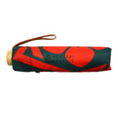 和柄テキスタイル 三つ折り畳み傘‐組合角に桔梗／藍鉄色（わがらてきすたいる みつ折りたたみ傘-くみあいかくにききょう／あいてついろ）