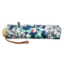 和柄テキスタイル 三つ折り畳み傘‐硝子菊／浅葱（わがらてきすたいる みつ折りたたみ傘-がらすぎく／あさぎ）