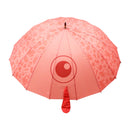 和柄テキスタイル 極 16本長傘- 唐傘小僧／紅梅(わがらてきすたいる きわみ 16ぽんほねなががさ‐からかさこぞう／こうばい)