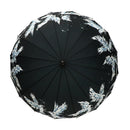 和柄テキスタイル 極 16本長傘-八咫烏／白翼(わがらてきすたいる きわみ 16ぽんほねなががさ‐やたがらす／はくよく)