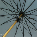 和柄テキスタイル 極 16本長傘-八咫烏／白翼(わがらてきすたいる きわみ 16ぽんほねなががさ‐やたがらす／はくよく)