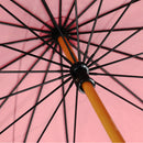 和柄テキスタイル 極 16本長傘-八咫烏／紅黒翼(わがらてきすたいる きわみ 16ぽんほねなががさ‐やたがらす／べにこくよう)