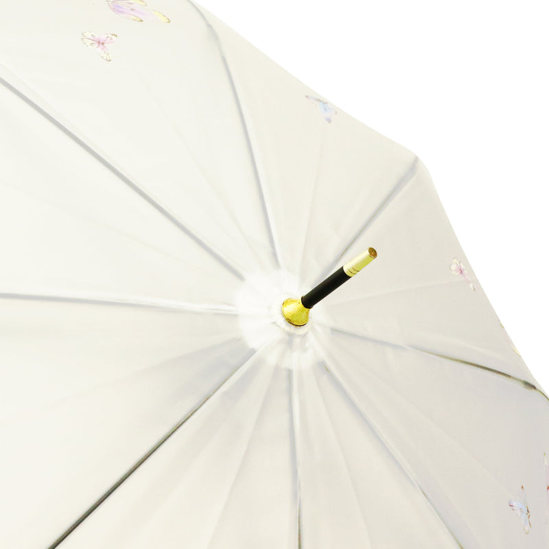 極 和柄透明傘-蝶色彩水墨(きわみ わがらビニール傘-ちょうしきさいすいぼく)